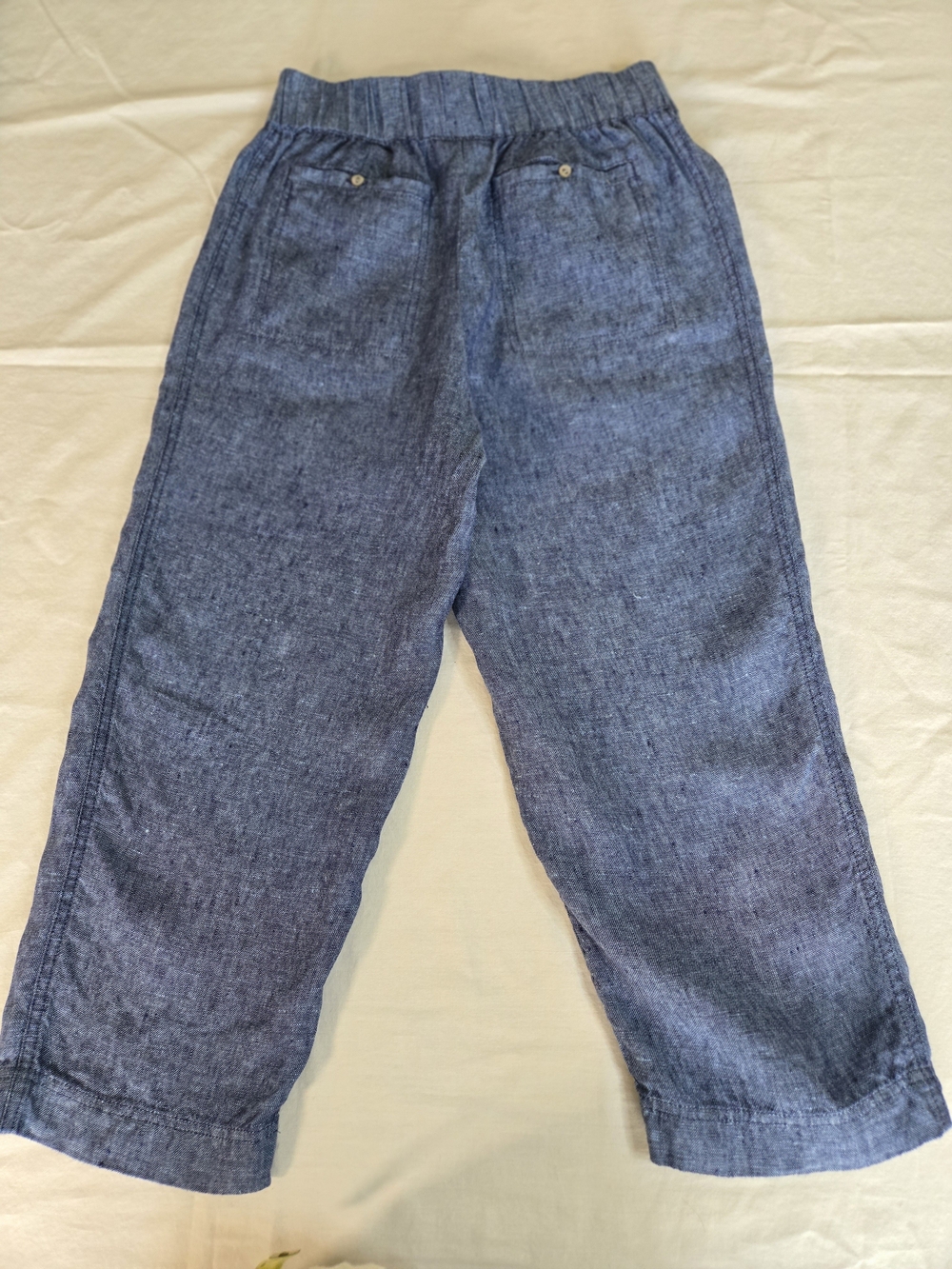 pure jill Blue Ankle-Length Cropped Pants - Picture 6 of 9